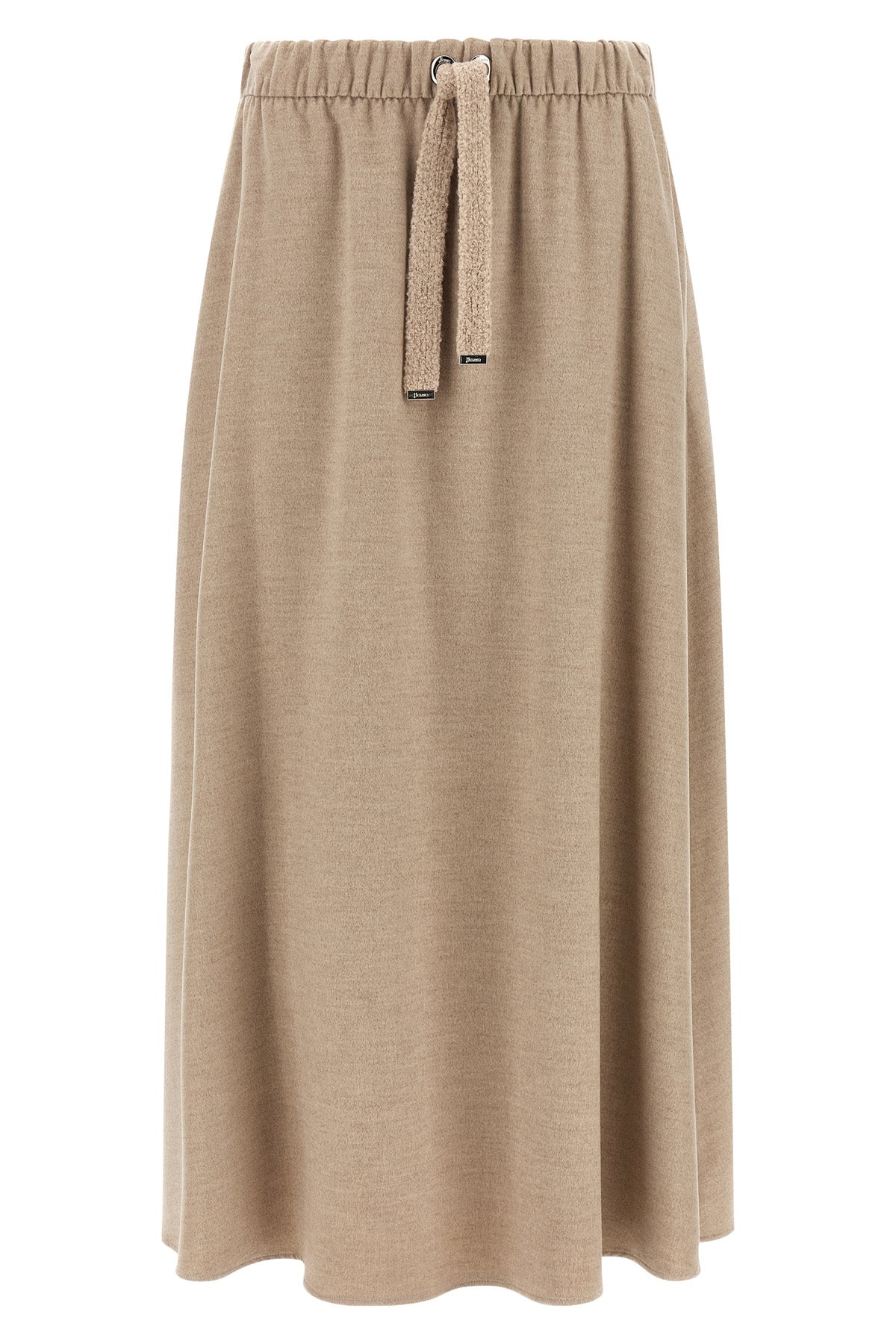 the herno midi skirt defines an essential aesthetic through an a-shaped silhouet