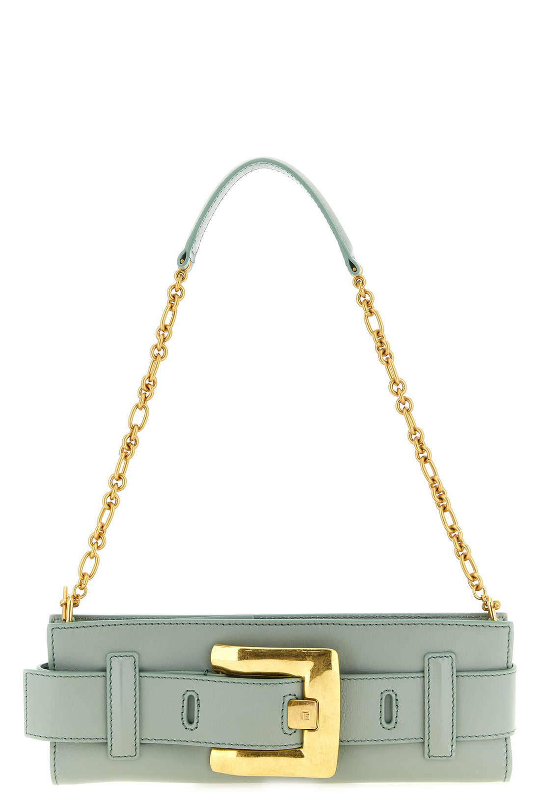 BALMAIN OS calf leather clutch bag