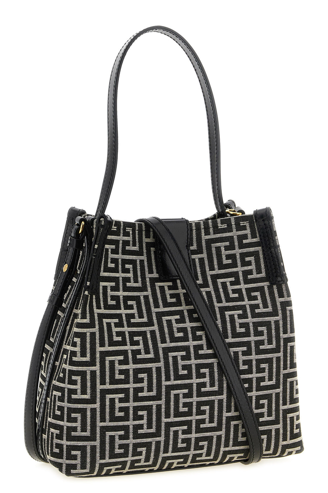 BALMAIN OS the balmain release bucket bag defines a structured silhouette through a compa
