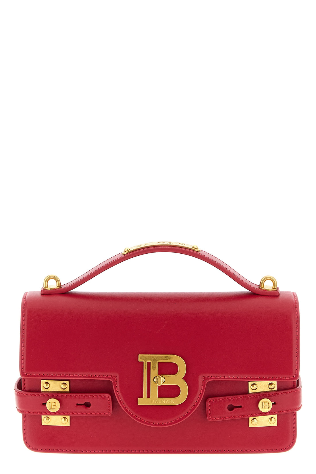 BALMAIN OS b-buzz 24 smooth calf leather handbag