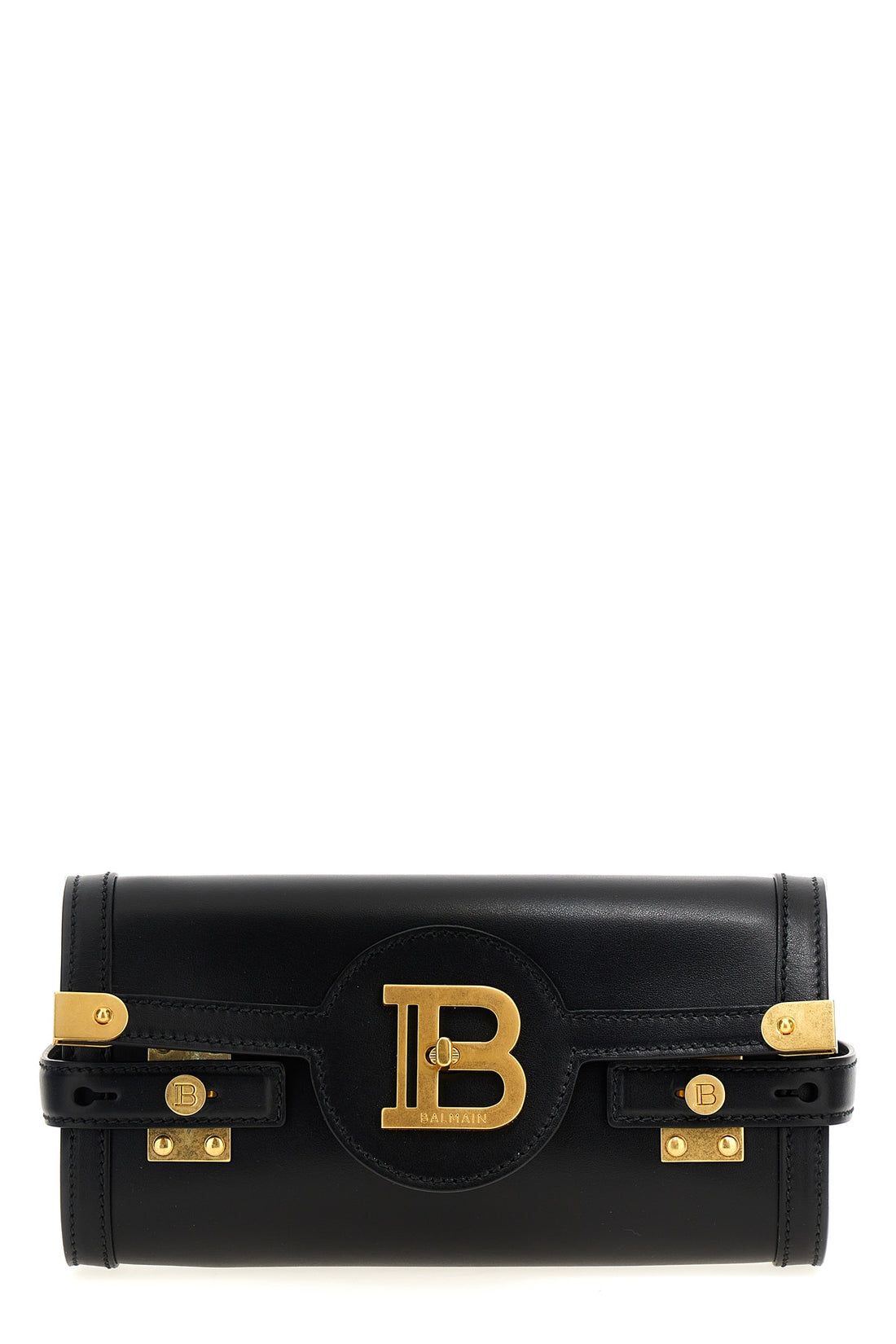 BALMAIN OS b-buzz 23 leather clutch bag