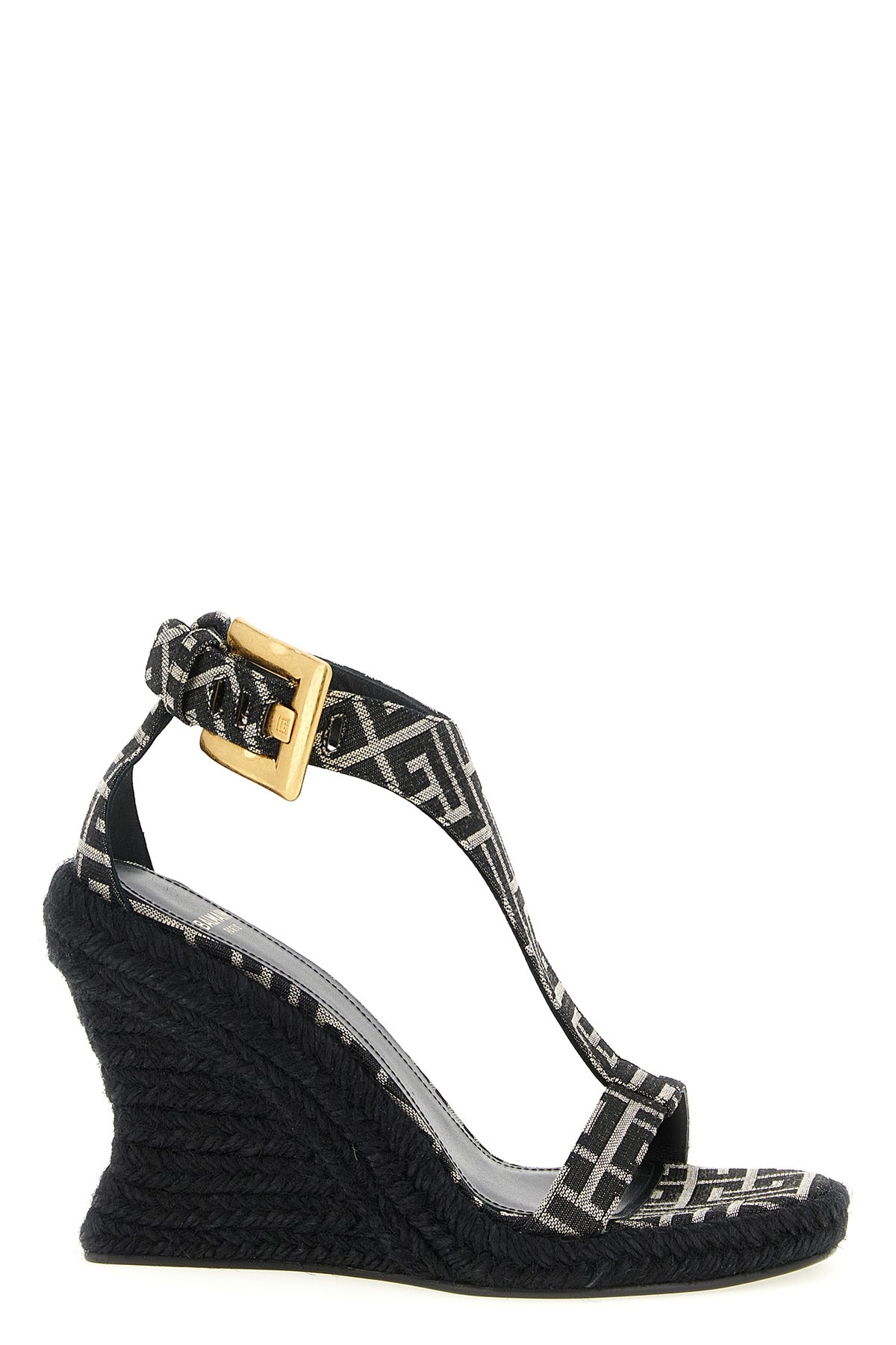 monogram jacquard fabric espadrilles