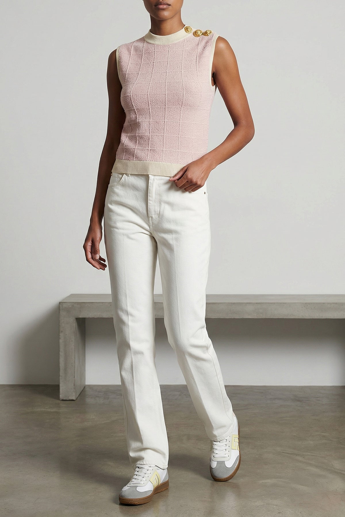 swan sneakers in calfskin
