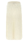 the fabiana filippi midi skirt defines a new tactile dimension through a straigh