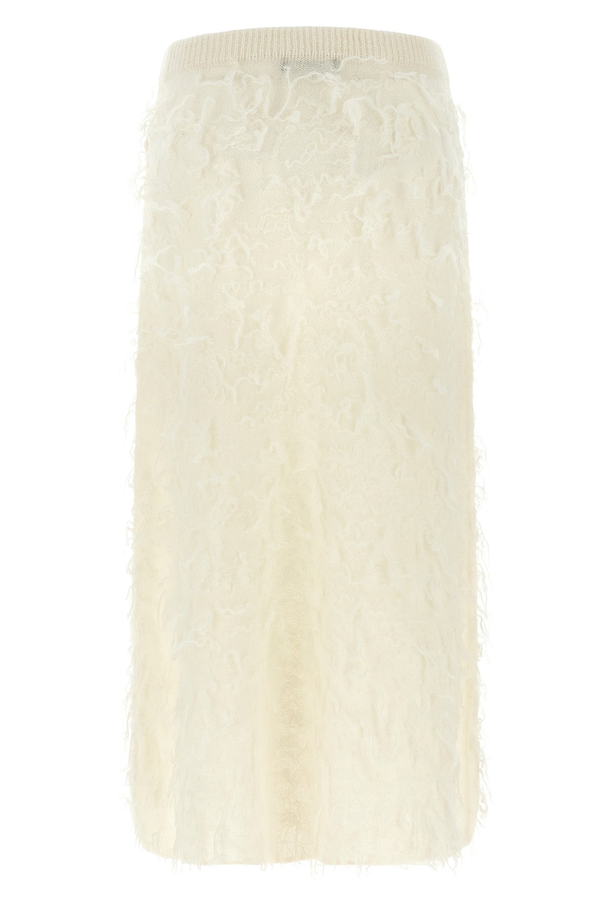 the fabiana filippi midi skirt defines a new tactile dimension through a straigh