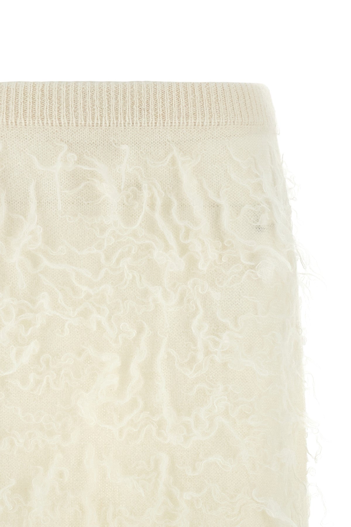the fabiana filippi midi skirt defines a new tactile dimension through a straigh