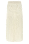 the fabiana filippi midi skirt defines a new tactile dimension through a straigh