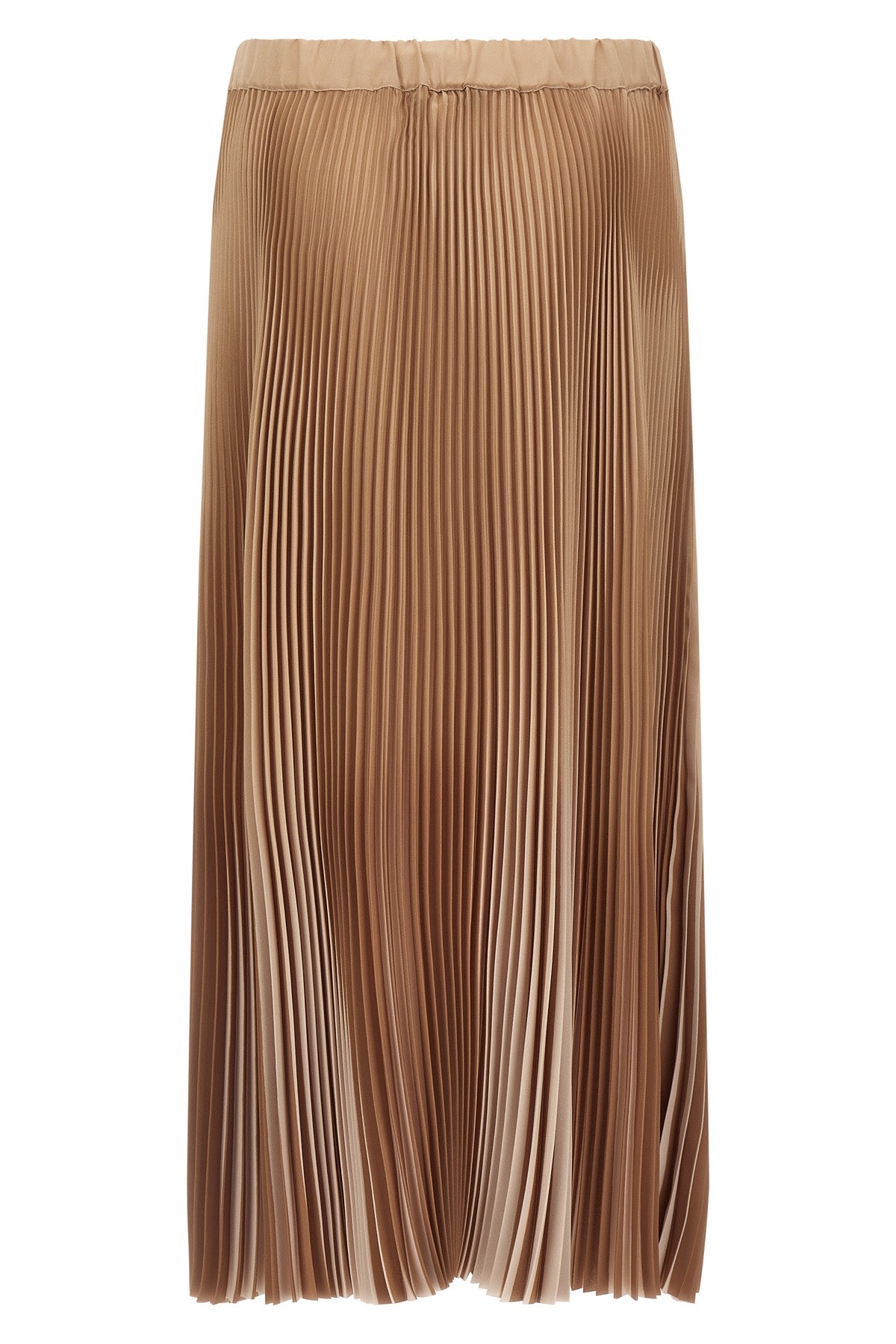 midi skirt in two-tone pleated fabric