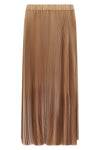 midi skirt in two-tone pleated fabric