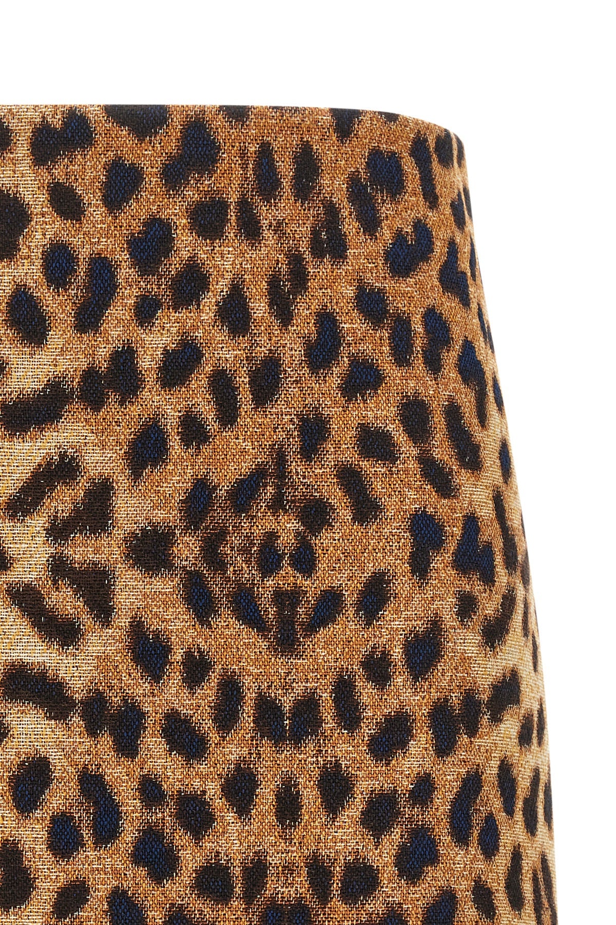 federica bonifaci leopard mini skirt redefines the codes of animalier through