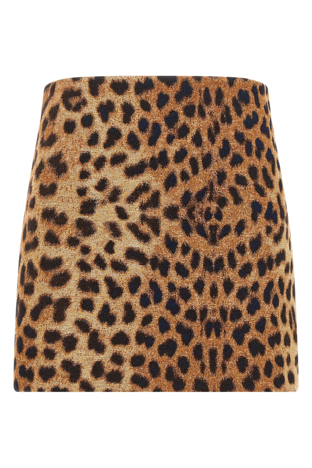 federica bonifaci leopard mini skirt redefines the codes of animalier through