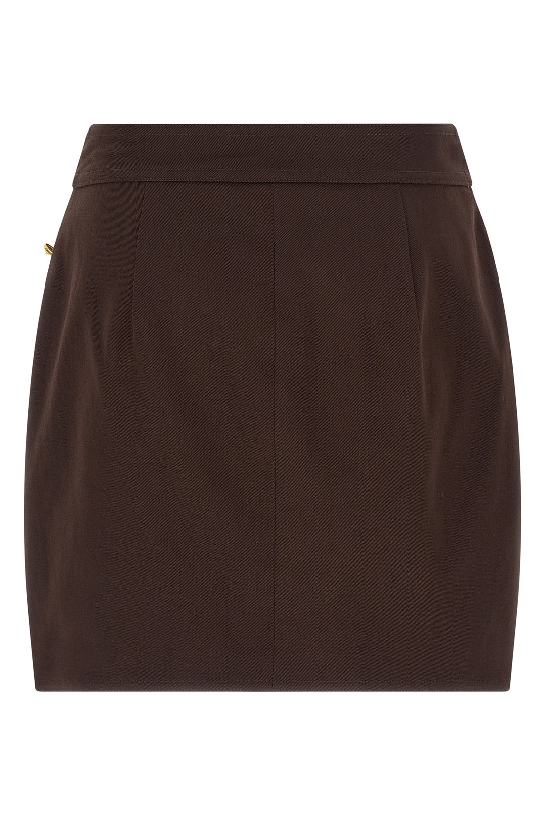 ELISABETTA FRANCHI 40 cotton gabardine mini skirt