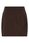 cotton gabardine mini skirt