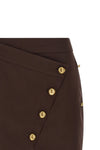 cotton gabardine mini skirt