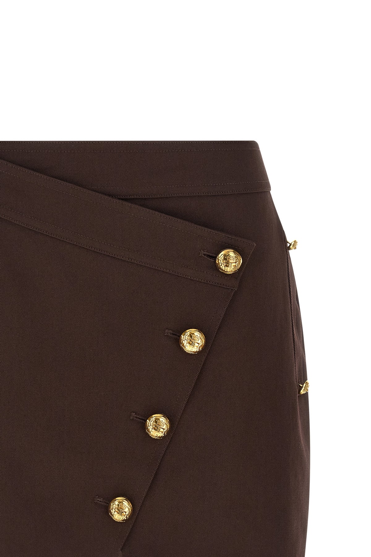 cotton gabardine mini skirt