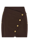 cotton gabardine mini skirt