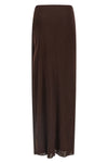 extra long skirt in shiny viscose jersey