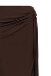 extra long skirt in shiny viscose jersey