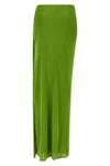 extra long skirt in shiny viscose jersey