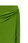 extra long skirt in shiny viscose jersey