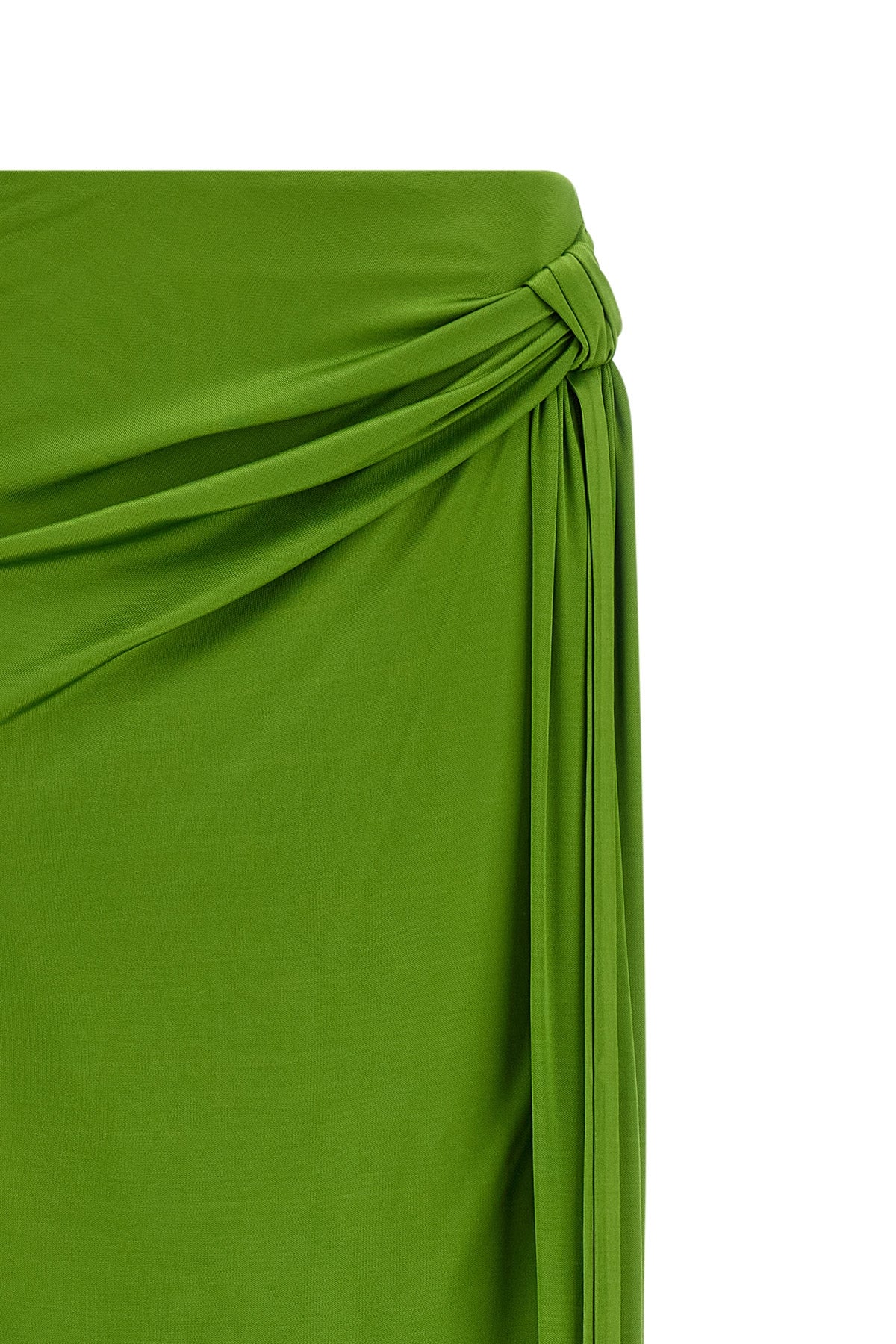 extra long skirt in shiny viscose jersey