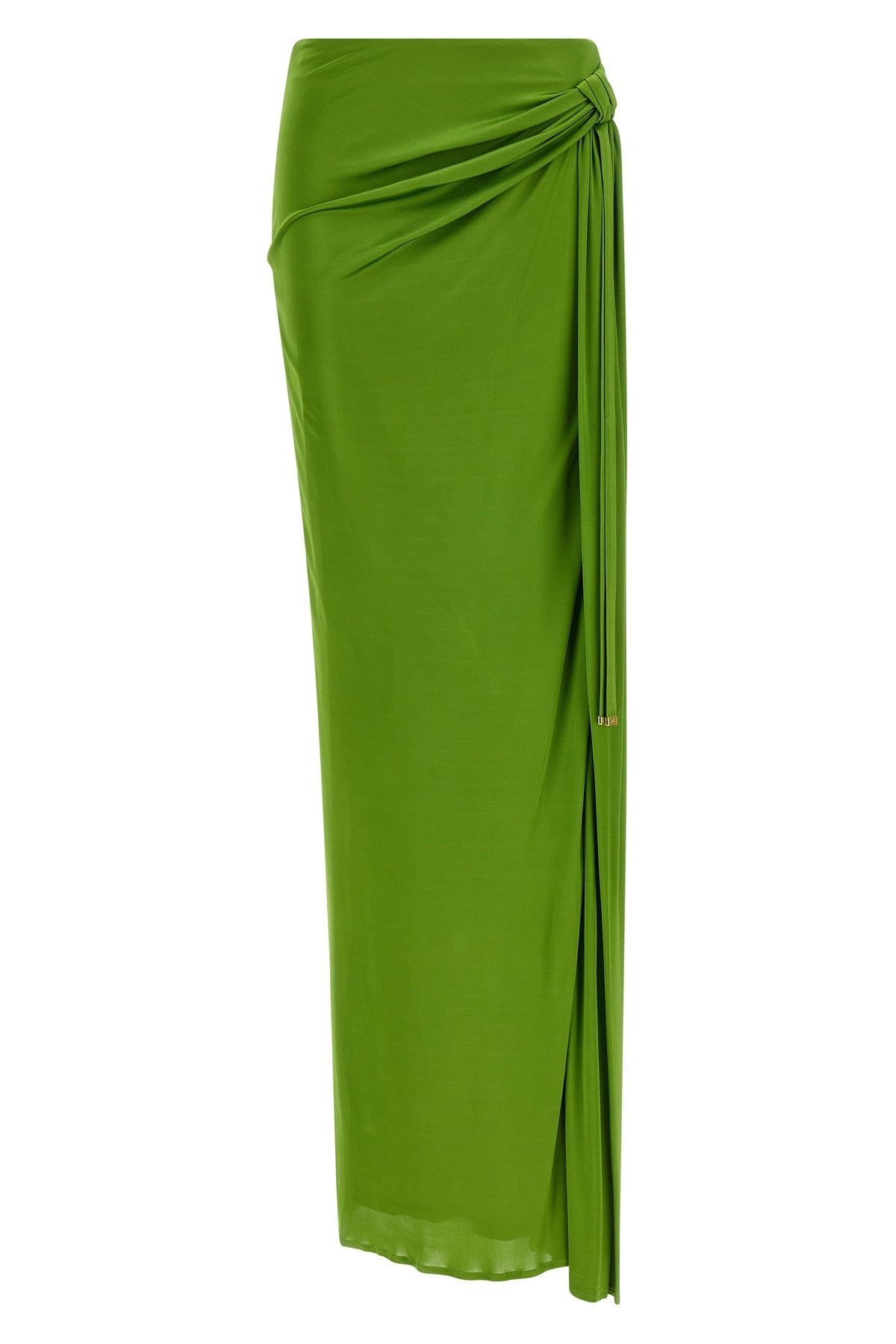 extra long skirt in shiny viscose jersey