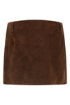 the marni miniskirt in fine suede redefines the codes of structured clothing thr