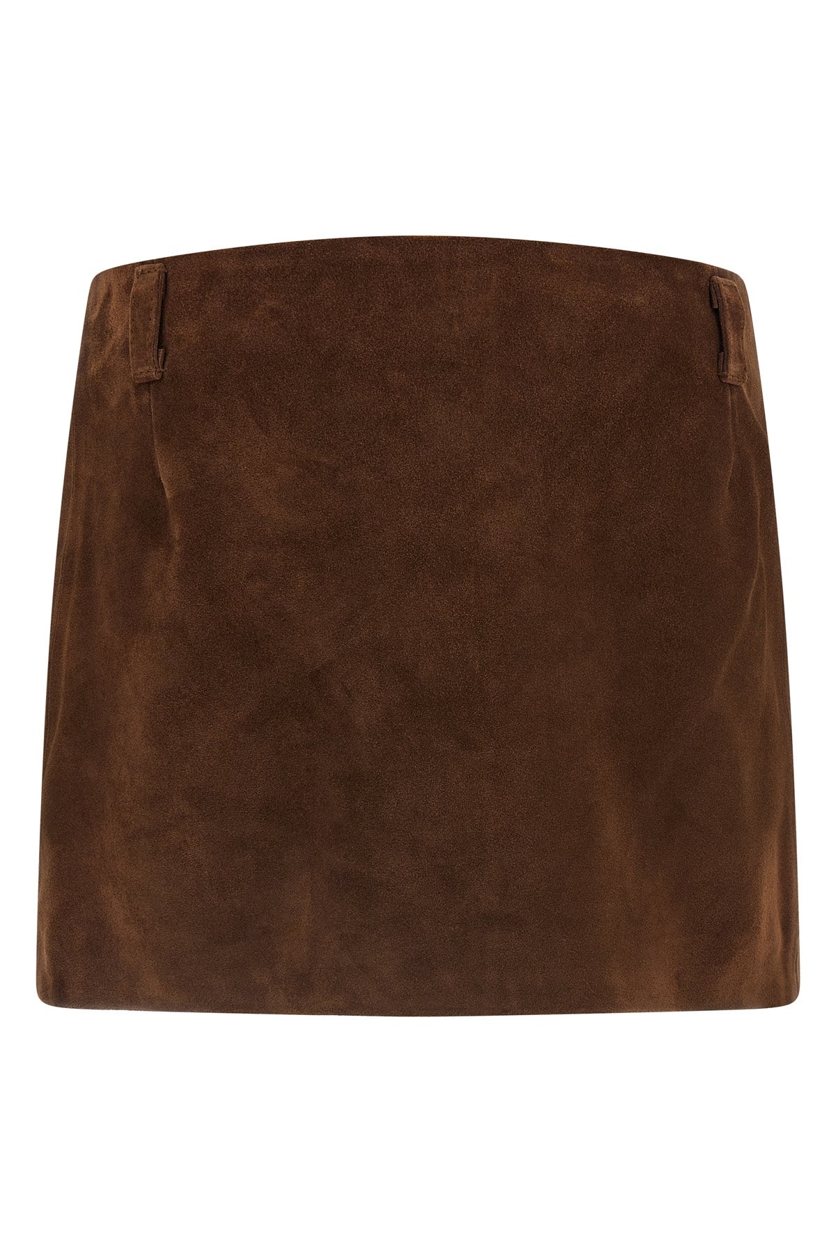 the marni miniskirt in fine suede redefines the codes of structured clothing thr