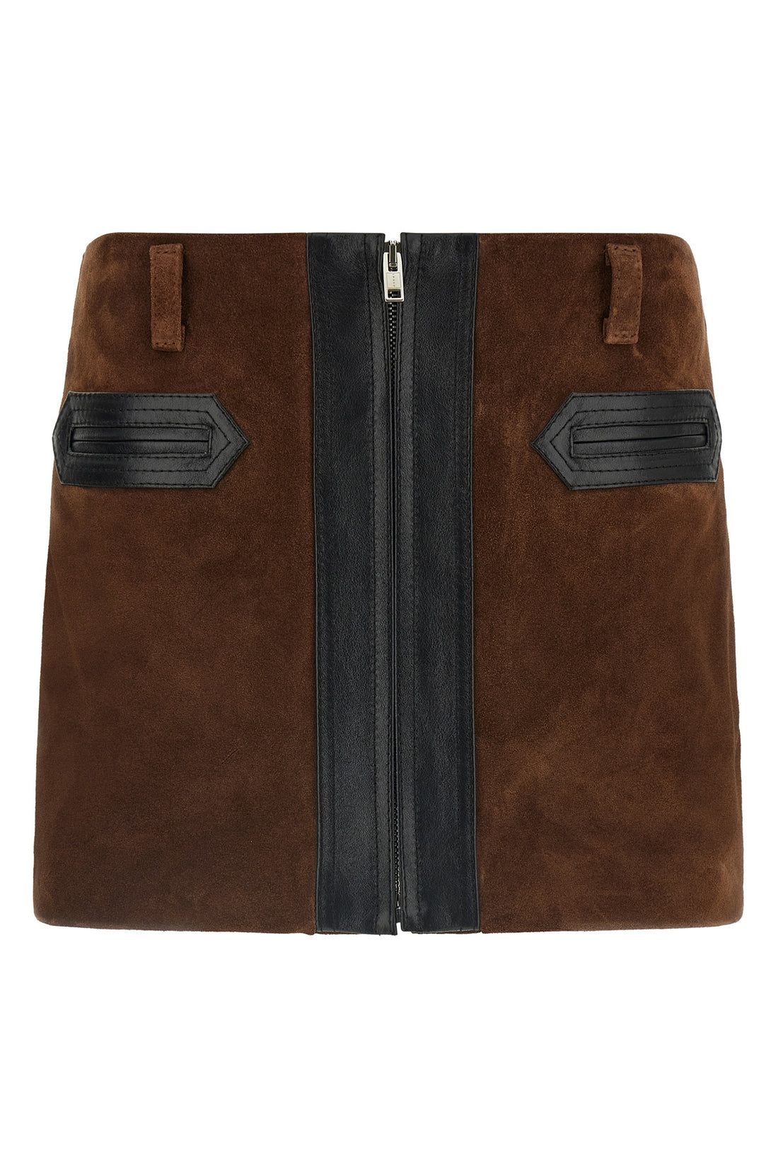 MARNI 38 the marni miniskirt in fine suede redefines the codes of structured clothing thr