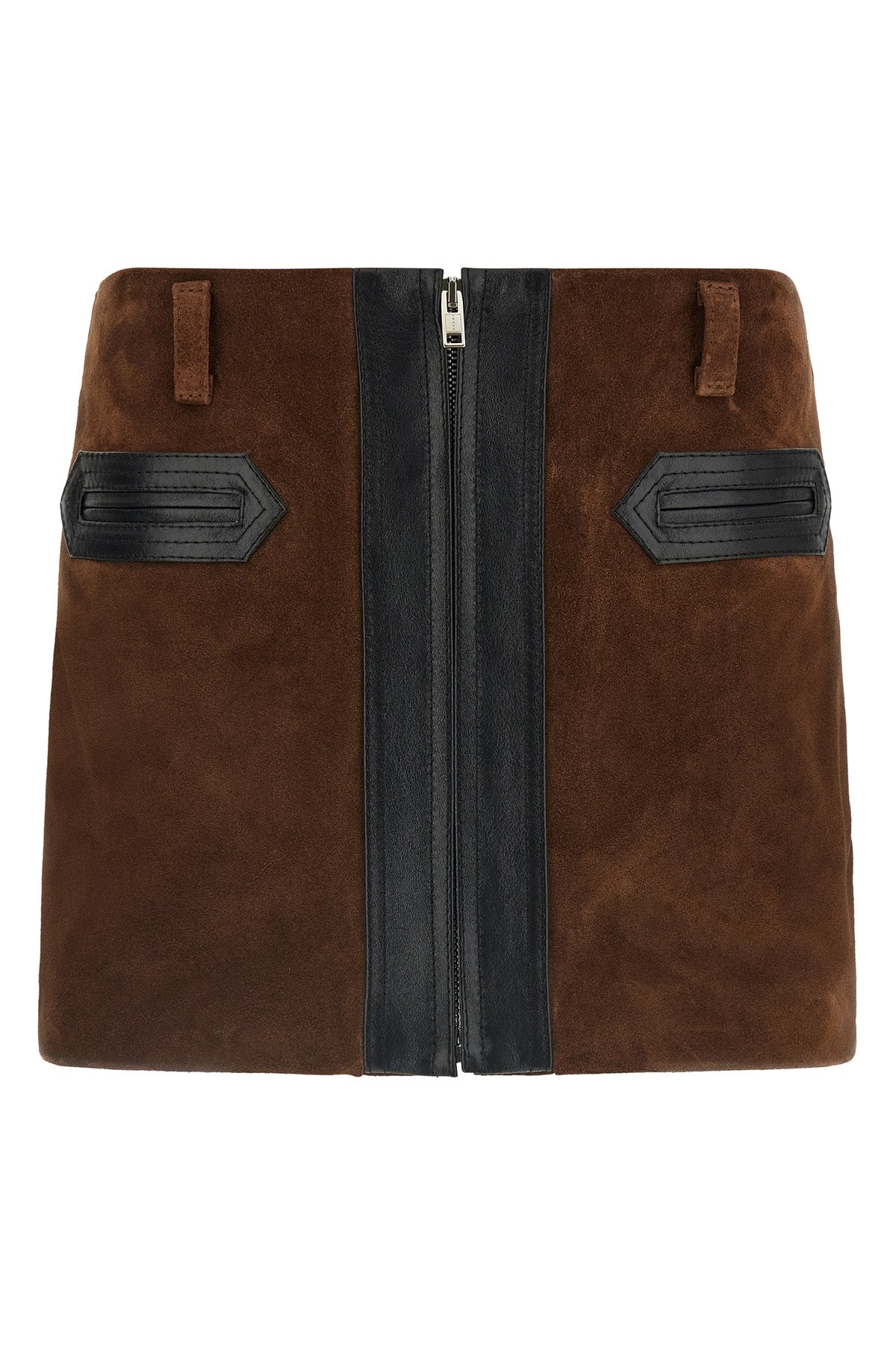 the marni miniskirt in fine suede redefines the codes of structured clothing thr