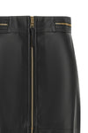 the elisabetta franchi midi skirt defines a rigorous pencil silhouette through a