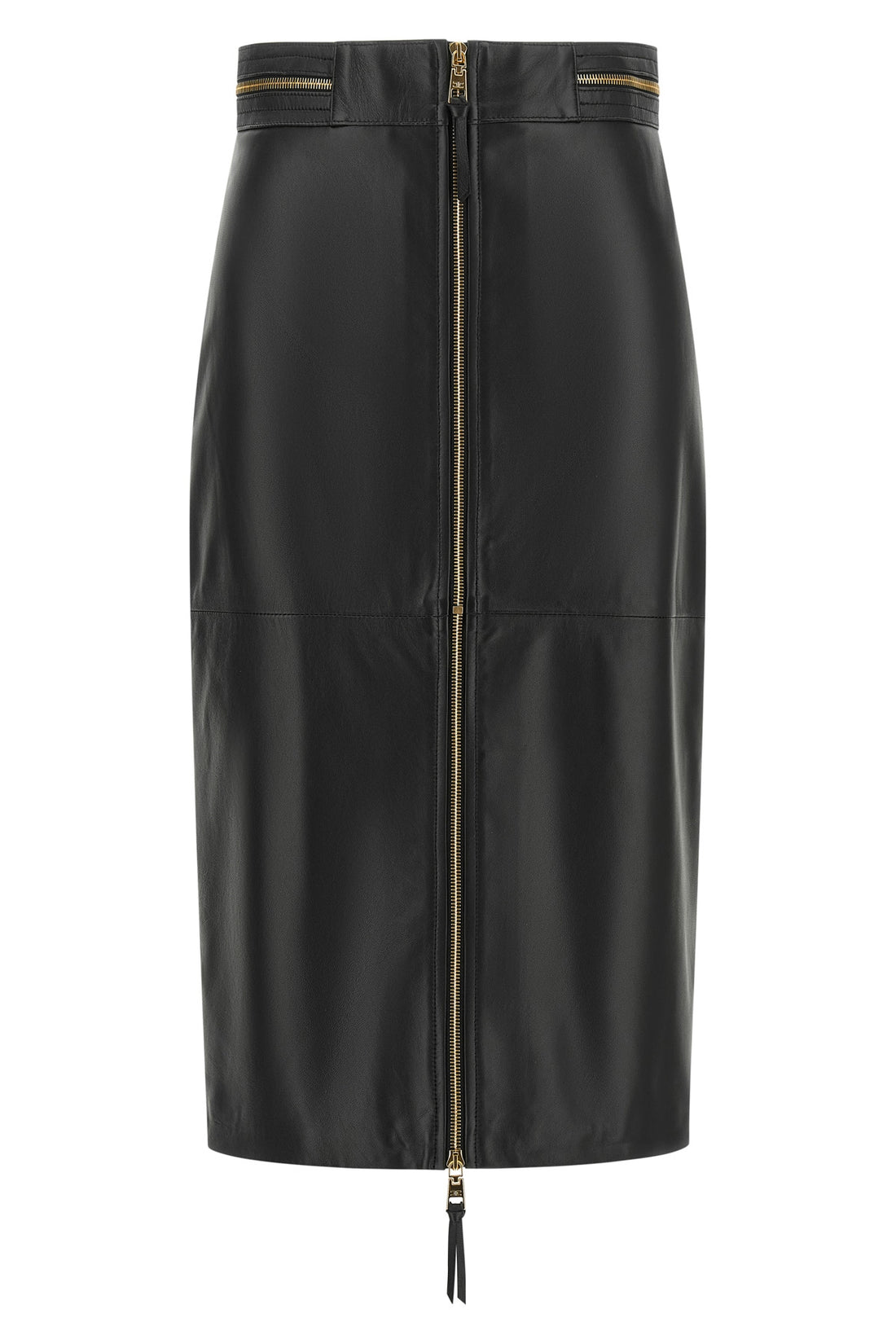 ELISABETTA FRANCHI 38 the elisabetta franchi midi skirt defines a rigorous pencil silhouette through a