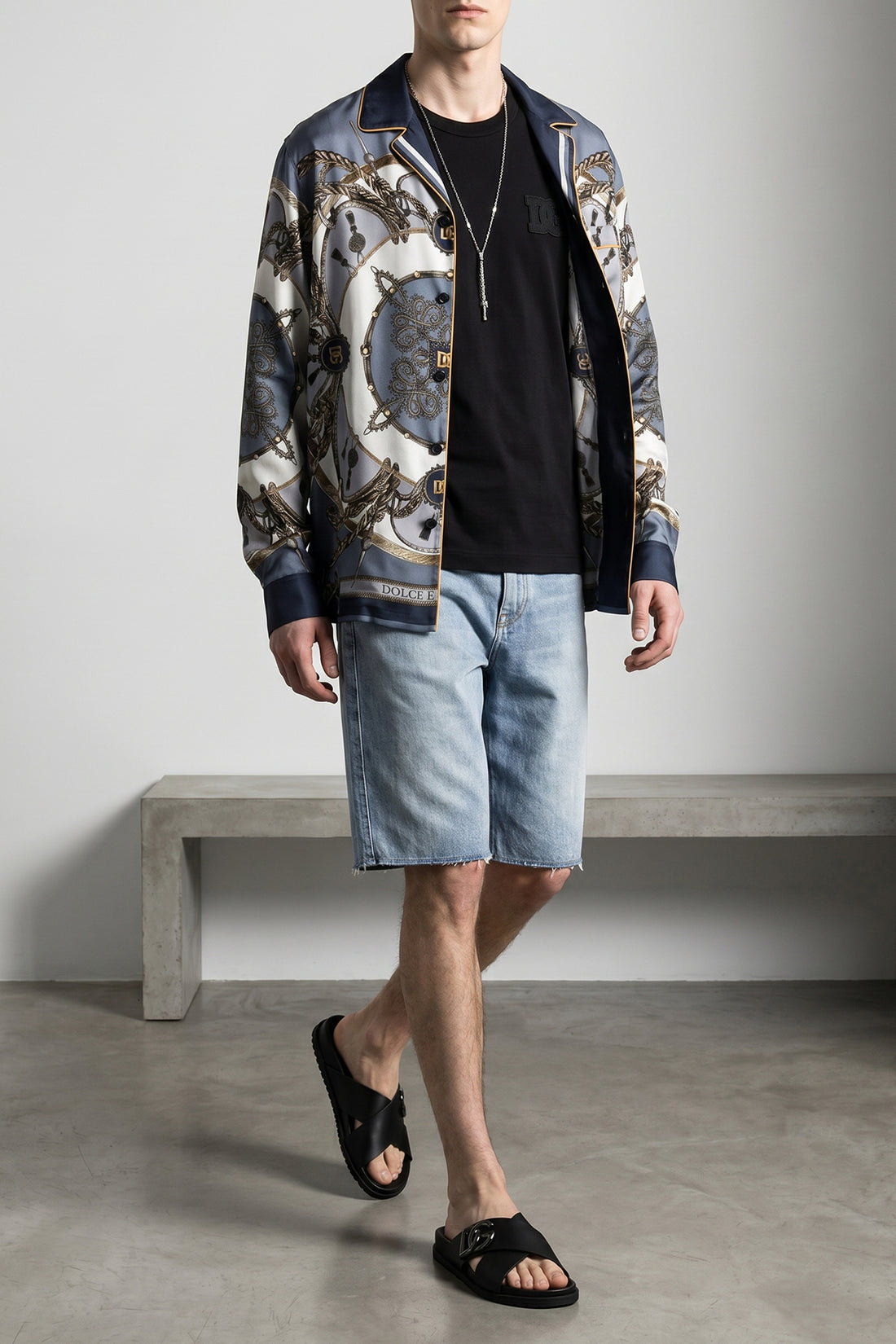 DOLCE &amp; GABBANA 48 cotton denim bermuda shorts