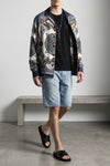 cotton denim bermuda shorts