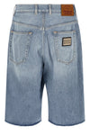 cotton denim bermuda shorts
