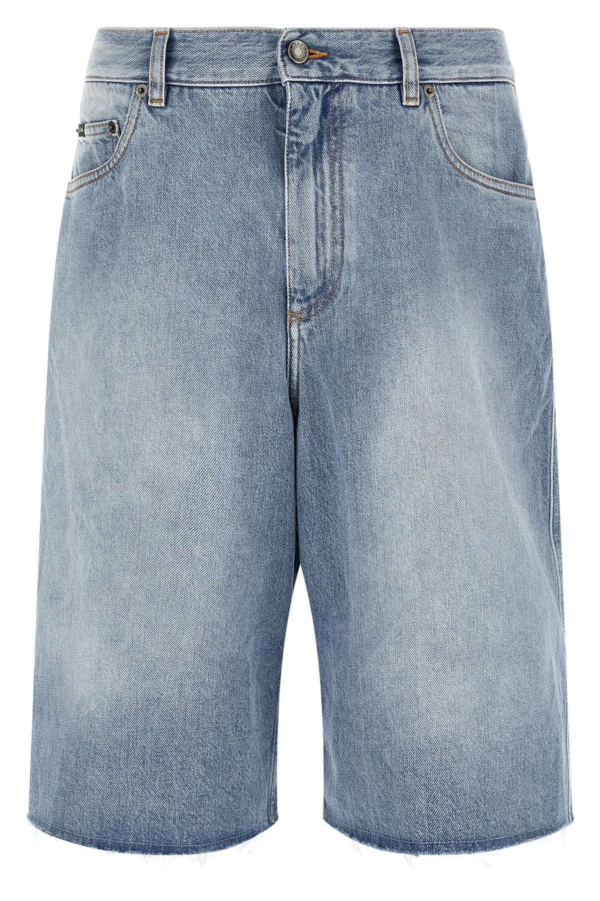 cotton denim bermuda shorts