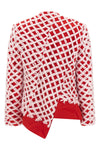 blazer in shiny satin-effect fabric