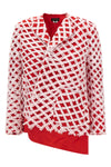 blazer in shiny satin-effect fabric