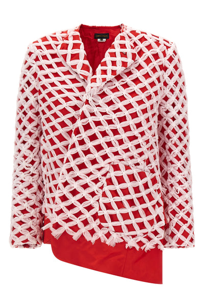 blazer in shiny satin-effect fabric