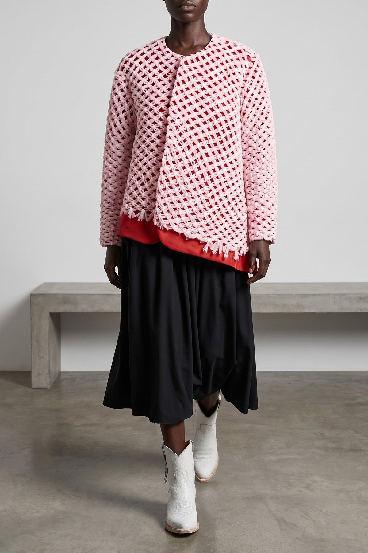 blazer in shiny satin-effect fabric