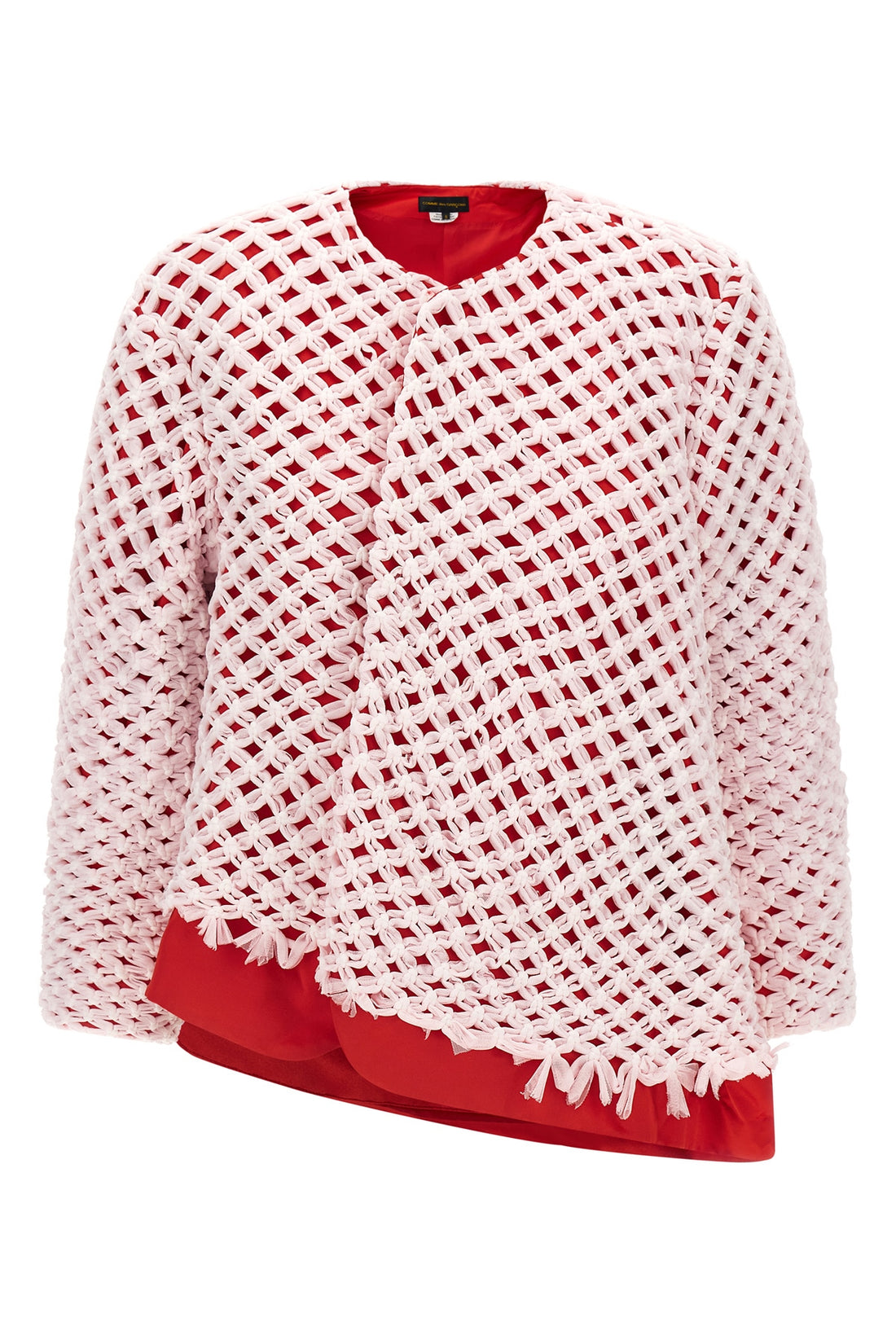COMME DES GARÇONS S blazer in shiny satin-effect fabric