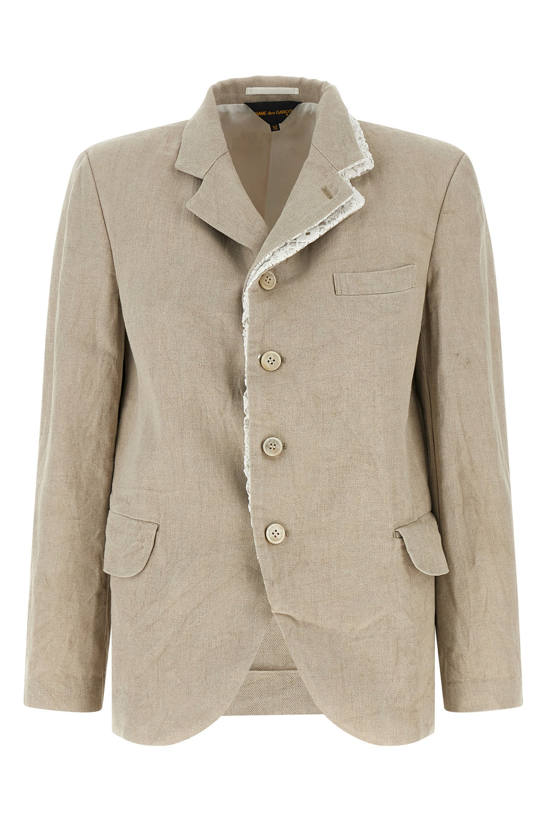 COMME DES GARÇONS M chevron linen blazer
