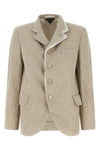 chevron linen blazer