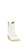 comme des garçons x mexicana ankle boots in craquelé leather
