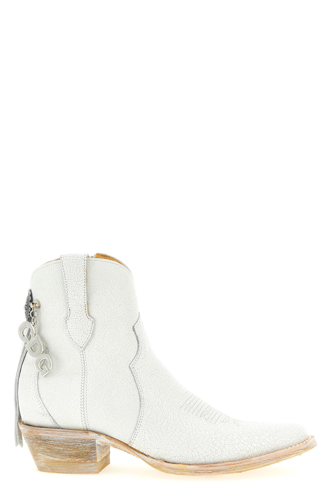 COMME DES GARÇONS 6.5 comme des garçons x mexicana ankle boots in craquelé leather