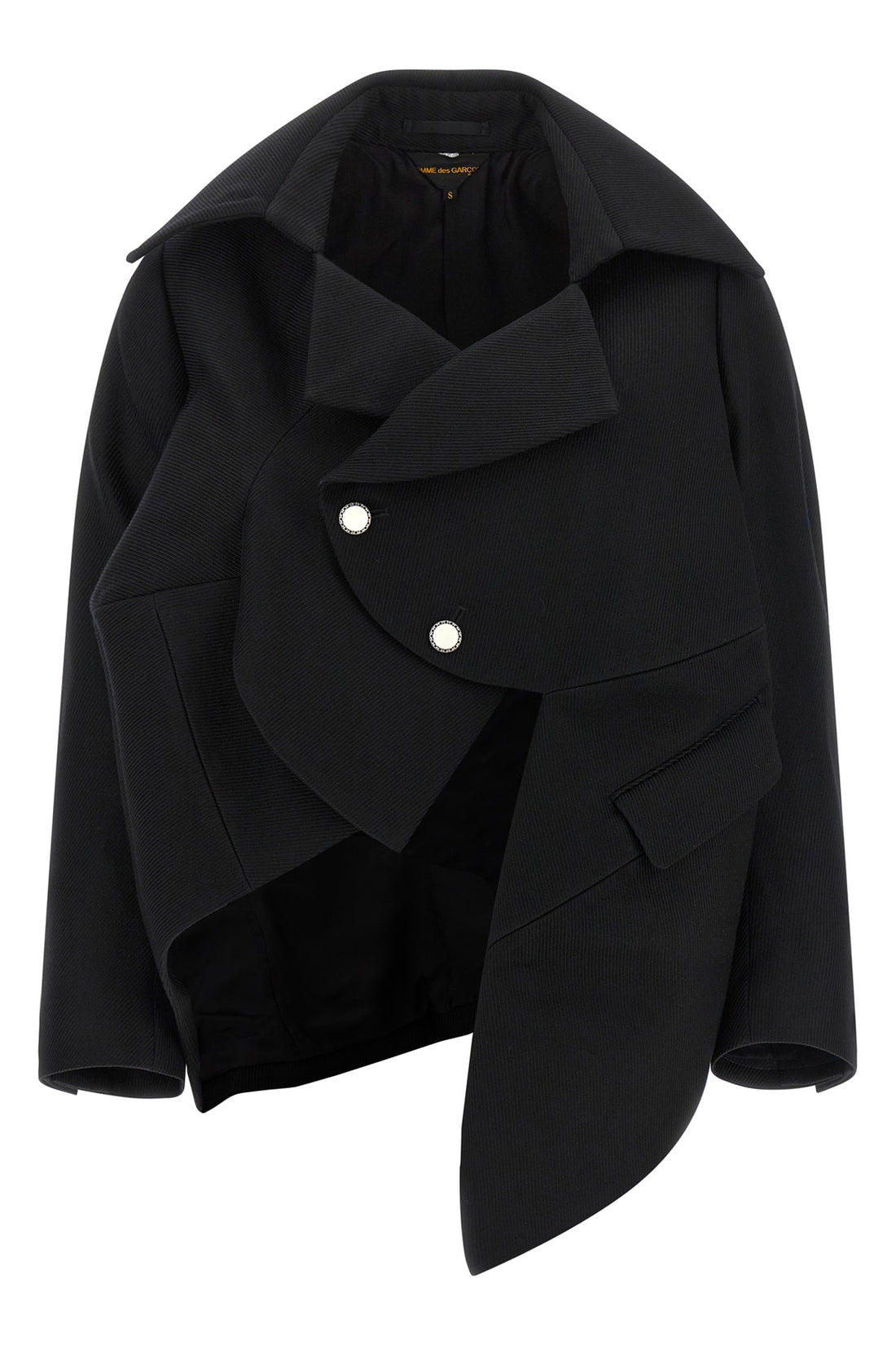COMME DES GARÇONS S the comme des garçons blazer redefines traditional tailoring through an asymmetr