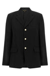 the comme des garçons single-breasted blazer redefines classic tailoring through