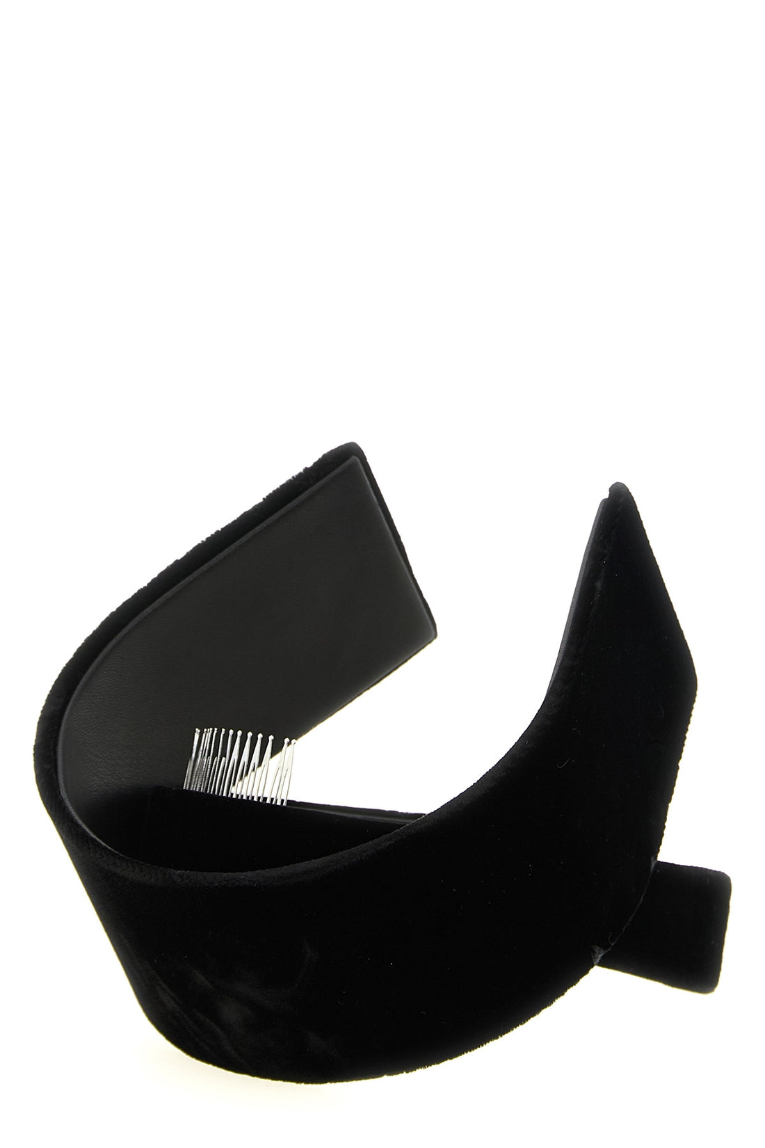 COMME DES GARÇONS OS the comme des garcons headband is distinguished by an asymmetrical and sculptura