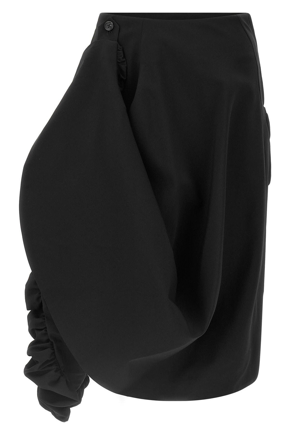 the sculptural skirt comme des garçons redefines the codes of tailoring through