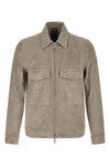 stretch velour suede jacket